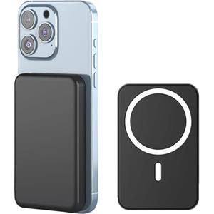 BRQH Powerbank per Mag-safe, 10000mAh Power Bank Wireless Ricarica Rapida Power Bank Magnetico con Type-C/Lighting Caricatore Portatile per iPhone 17/16/15/14/13/12 Tutto Series