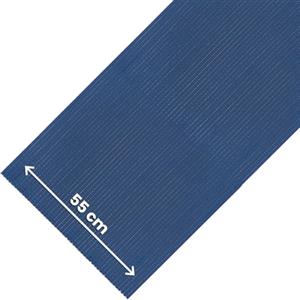 Olivo Tappeti OLIVO.shop Tappeto Cucina Antiscivolo PVC 55x250 cm ROTOLO COMFORT | Tappetino a Rotolo per Cucina, Lavello, Corsia, Cassetti, Piano Cottura, Scarpiere, Bordo Piscina, Lavabile, BLU