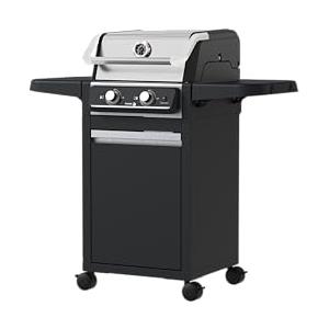 Fagor Commercial FAGOR BBQ Force Grill - Barbecue elettrico da 3000 W per esterni e interni, griglia elettrica con gambe e armadio/guardaroba, temperatura 330 °C, doppia zona cotta, senza fumo, grande superficie
