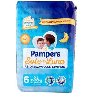 PAMPERS SOLE E LUNA XL x13