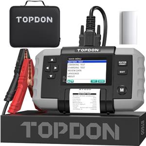 TOPDON BT600 Tester Batteria per Auto con Stampante Professionale 12V 24V