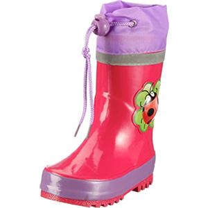 Playshoes Stivali di Gomma Unisex - Bambini e ragazzi, Rosa (Scarabeo Fortunato), 24/25 EU