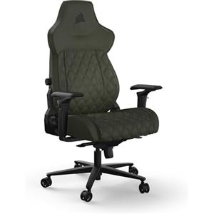 Corsair TC500 LUXE Sedia Gaming - Tessuto Traspirante di Alta Qualità - Ampia Seduta - Braccioli Regolabili in Cinque Direzioni - Supporto Lombare Regolabile - Inclinazione di 90-135 Gradi - Sherwood