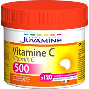 JUVAMINE Vitamina C 500, Anti-stanchezza, immunità, vitalità, 120 Cpr