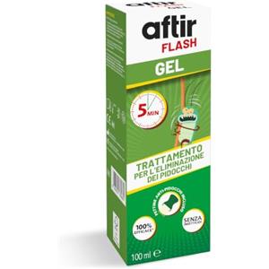 Aftir Flash Gel Antipidocchi 100 ml con Pettine, Elimina Pidocchi e Lendini
