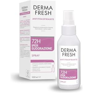 Dermafresh Ipersudorazione 72H, Deodorante Antitraspirante, Spray - 100 ml