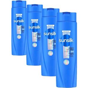 Sunsilk, Shampoo 2in1 Sciolti e Fluenti, Shampoo e Balsamo per Capelli Leggeri e Brillanti, Formula Arricchita con Nutri-Light Complex, 250 ml (Confezione da 4)
