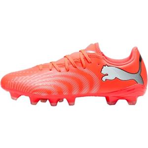 PUMA Scarpe da Calcio Future 9 Play FG/AG Wn, Rosso Brillante, Bianco, Nero, Argento, Numero 40, Glowing Red PUMA White PUMA Black PUMA Silver, 40.5 EU