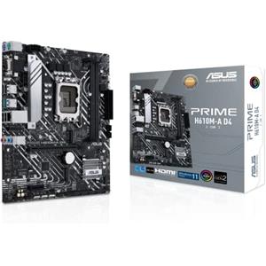 ASUS PRIME H610M-A D4-CSM, Scheda Madre Intel mATX, Slot DDR4, Nera