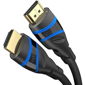 KabelDirekt - Cavo HDMI 2.1 10K & 8K - 1m, Nero-Blu, certificato