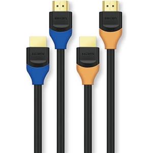 PHILIPS SWV5731BY Cavo HDMI 4K 1,5 m, 18 Gbps, HDR, ARC, 4K@60Hz, 2K a 144Hz, 1080P@240Hz, HDMI Ultra HD per PS5, Xbox, TV, monitor, proiettore, laptop