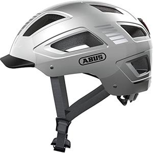 ABUS Casco da bici con luce - Hyban 2.0 LED - luce anteriore e posteriore e robusta calotta rigida - per uomini e donne