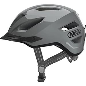 ABUS casco da città Pedelec 2.0 - casco da bicicletta con luce posteriore e parapioggia - per il traffico cittadino - per uomini e donne