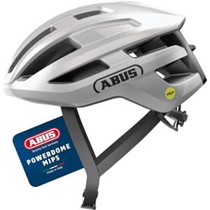 ABUS Casco da Corsa PowerDome MIPS, Argento, Taglia S