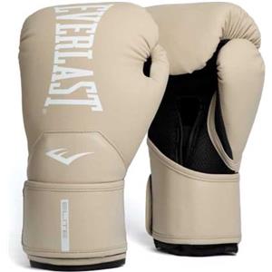 Everlast Guanti da Boxe Everlast Elite 2 16oz, Champagne, per Sacco, Allenamento e Sparring, Chiusura a Strappo, Barra Ergonomica, Schiuma a Strati - Autentico Everlast