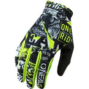O'NEAL | Guanti da bici e motocross | Bambini | MX MTB DH FR Downhill Freeride | Materiali resistenti e flessibili, palmo ventilato | Matrix Youth Glove Attack | Colorato | Taglia XL