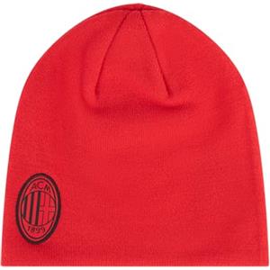 AC Milan Berretto Invernale, Berretto Caldo con Logo Ufficiale AC Milan, da Uomo o Donna, Unisex, Rosso