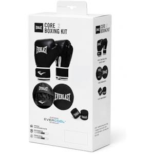 Everlast Kit guanti e colpitori Core, Nero/Bianco, L/XL