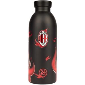 A.C. Milan AC Milan Borraccia Termica Devil da 500ml, Tappo Ermetico, per Bevande Calde o Fredde, in Acciaio Inox, 24 Bottles
