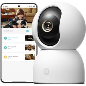 Xiaomi Smart Camera C701 (Videocamera di sorveglianza), 4K Ultra HD, visione a 360°, conversazione bidirezionale, visione notturna a infrarossi, Wi-Fi 6 dual-band