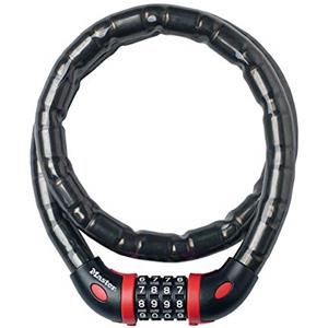 Master Lock Lucchetto Bici, Combinazione, 1 m Cavo, Esterno, 8226EURDPRO, utilizzare con Proteggere Bicicletta, Skateboard, Passeggino, Falciatore, Attrezzature Sportive