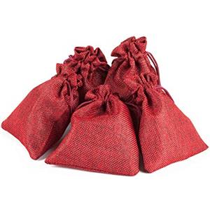Pajoma 50211.0 Sacchetti di Iuta, 24 pz, Rosso