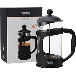 Nerthus FIH 320 caffettiera francese 800 ml french press vetro borosilicato