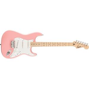 Squier Chitarra elettrica FSR Squier Sonic® Stratocaster® HT, tastiera in acero, battipenna bianco, fusto rosa, Shell Pink
