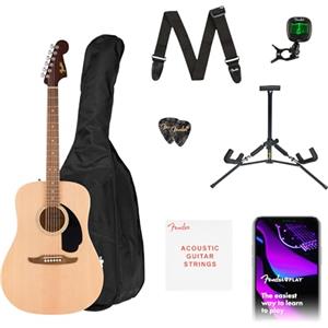 Fender Redondo California Starter Pack Chitarra Acustica, Natural