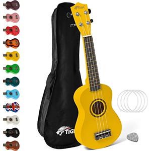 Tiger UKE7-YL ukulele soprano giallo per principianti