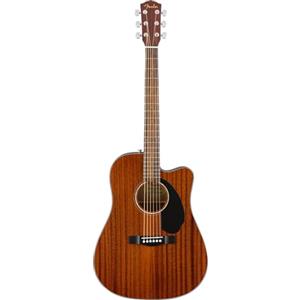 Fender CD-60SCE Chitarra Elettro-Acustica Dreadnought, Corpo Interamente in Mogano, Adatta a Principianti e Intermedi, Include Lezioni Virtuali Gratuite