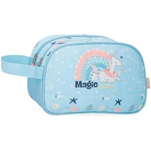 Enso Magic Summer Beauty case a due scomparti adattabile blu 26 x 16 x 11 cm Poliestere by Joumma Bags, blu, Taglia unica, Beauty case a due scomparti adattabile