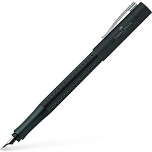 Faber-Castell - Penna stilografica GRIP 2011, pennino M, nero
