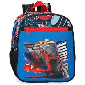 Marvel Joumma Marvel Spiderman Wall Crawler Zaino da Escursione Nero 23x28x10 cm Poliestere 6.44L
