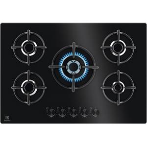 Electrolux EGG75372K Piano Cottura a Gas 75 cm 5 Fuochi Griglie in Ghisa