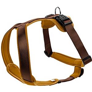 Hunter Pettorina in neoprene per cani, in nylon, con imbottitura morbida in neoprene, Marrone/Caramello, 60-76/M-L