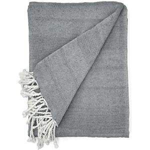 Cardenal Textil - Peñíscola Foulard multiuso, plaid da letto, coperta da letto, copridivano - Antracite - 300 x 260 cm