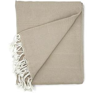 Cardenal Textil - Peñíscola Foulard multiuso, plaid da letto, coperta da letto, copridivano - Beige - 130 x 180 cm