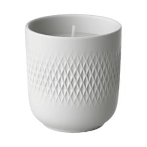 Villeroy & Boch - Manufacture Collier blanc candela profumata Carre Mystery 8,5x8,5x9cm, porcellana Premium, durata di combustione di 40 ore