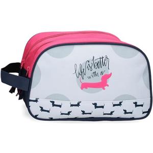 Roll Road Teckel Beauty case adattabile Multicolore 26 x 16 x 12 cm Poliestere, multicolore, Taglia unica, Beauty case adattabile