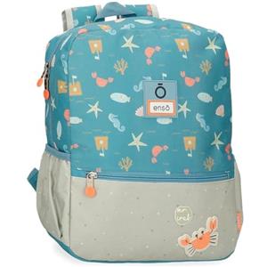 Enso Mr Crab Zaino da Passeggiata Blu 25x32x12 cm Poliestere by Joumma Bags, blu, Zaino da passeggiata