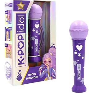 K-POP IDOL IMC Toys K POP IDOL Giocattolo musicale Microfono ispirato al K-pop con registrazione vocale e suoni integrati per un'esperienza di performance realistica Età 3+