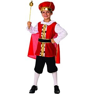 Bristol Novelty Fancy Me Ragazzi 5 Pezzo Rosso Medievale Tudor natività RE Natale Costume Vestito 4-14 Anni - Rosso, 10-12 Years