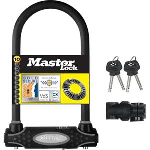 Master Lock Catena Bici U, Chiave, Supporto per il Trasporto, Certificato Antifurto, 8195EURDPRO, Da utilizzare con bici elettriche, da montagna, da strada, pieghevoli