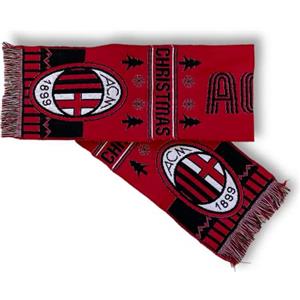 A.C. Milan Sciarpa Ufficiale Ac Milan Sciarpa Jacquard Ufficiale AC Milan Unisex - Adulto (Pacco da 1)