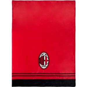 A.C. Milan AC Milan Coperta Plaid Morbida 200x150 cm, Prodotto Ufficiale