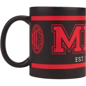 A.C. Milan AC Milan Tazza in Ceramica, Prodotto ufficiale, 0,3L, Nero/Rosso (College)