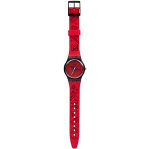 A.C. Milan Orologio per Piccoli Tifosi Rossoneri, con Cinturino in Gomma, Prodotto Ufficiale, Rosso