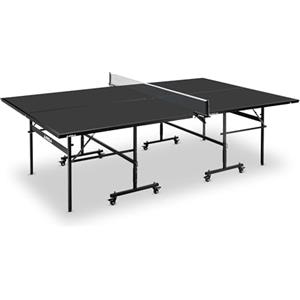JOOLA Tavolo da ping pong professionale - Nero 13i, Tavolo da ping pong per interni con telaio pieghevole - montaggio rapido, rete inclusa, Nero, 274 x 152,5 x 76 cm