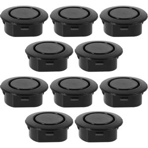 STOBAZA Copertura Foro Paraurti Auto 10 Pezzi in Plastica Nera per Sensori 25-26mm, Tappo per Fori Paraurti Anteriori e Posteriori, Protezione per Sensori di Parcheggio e Carrozzeria